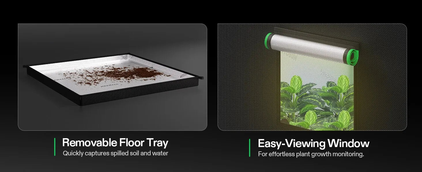 VIVOSUN Tent 1.2m x 1.2m x 2m (H) – 19mm