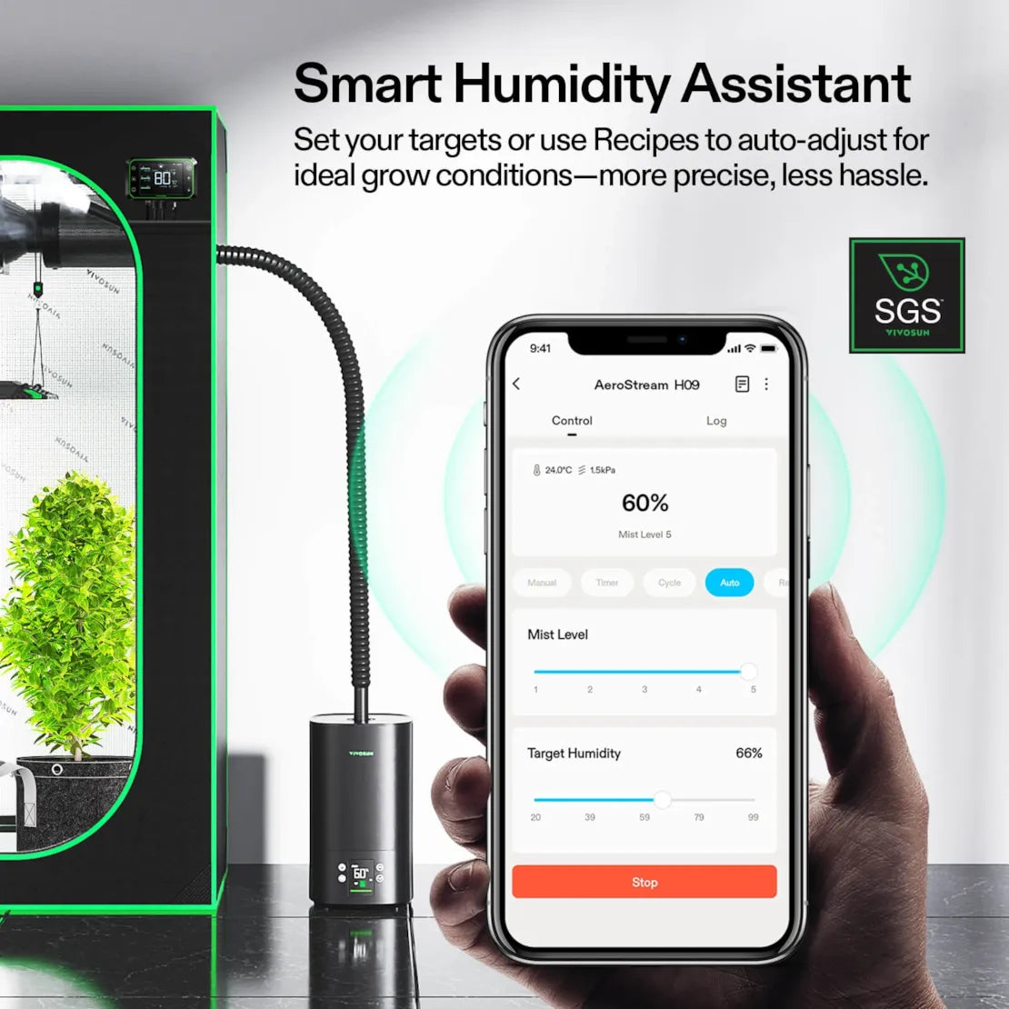 AeroStream H05 Humidifier with Enviro-Probe 5L tank