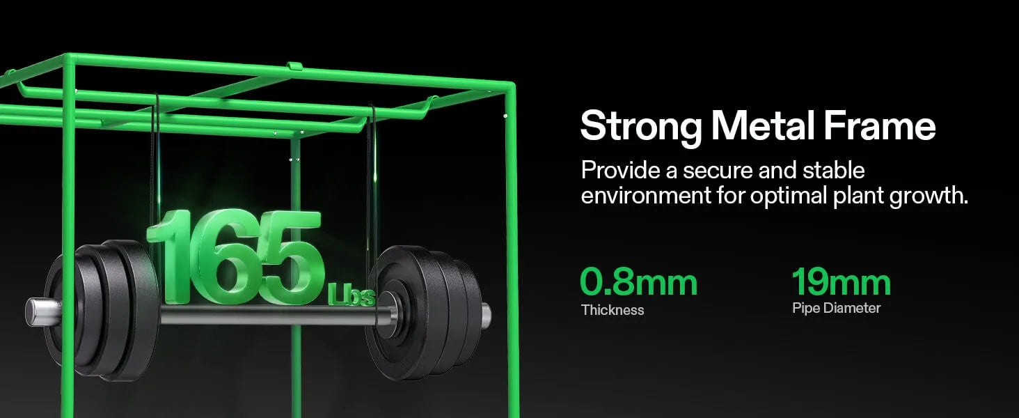 VIVOSUN Tent 1.5m x 1.5m x 2m (H) – 19mm