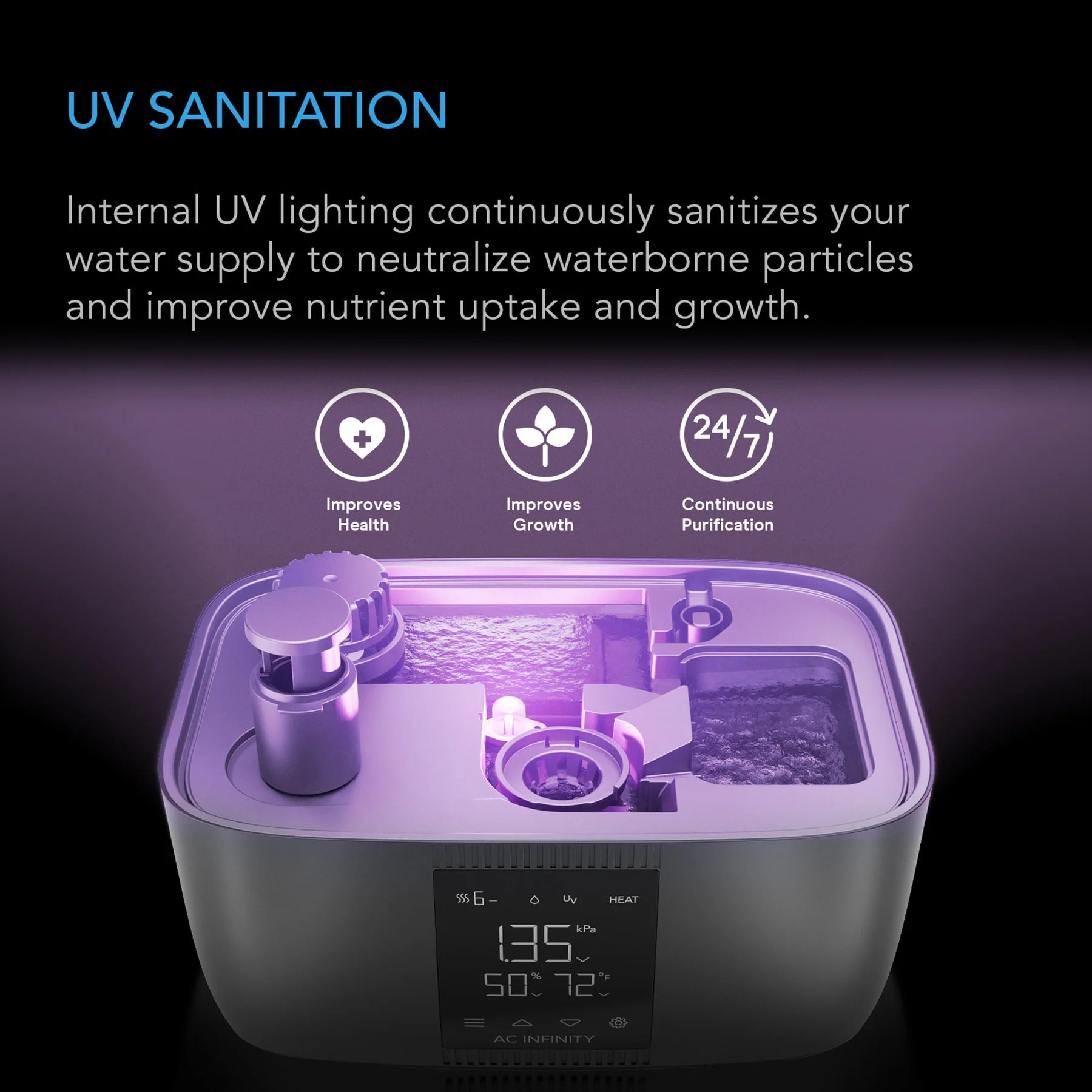 AC Infinity Cloudforge T5 Humidifier 9L with Smart Controls