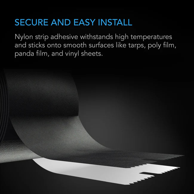AC Infinity Peel And Stick Zipper, 7 Ft. X 3 In. Double Sided