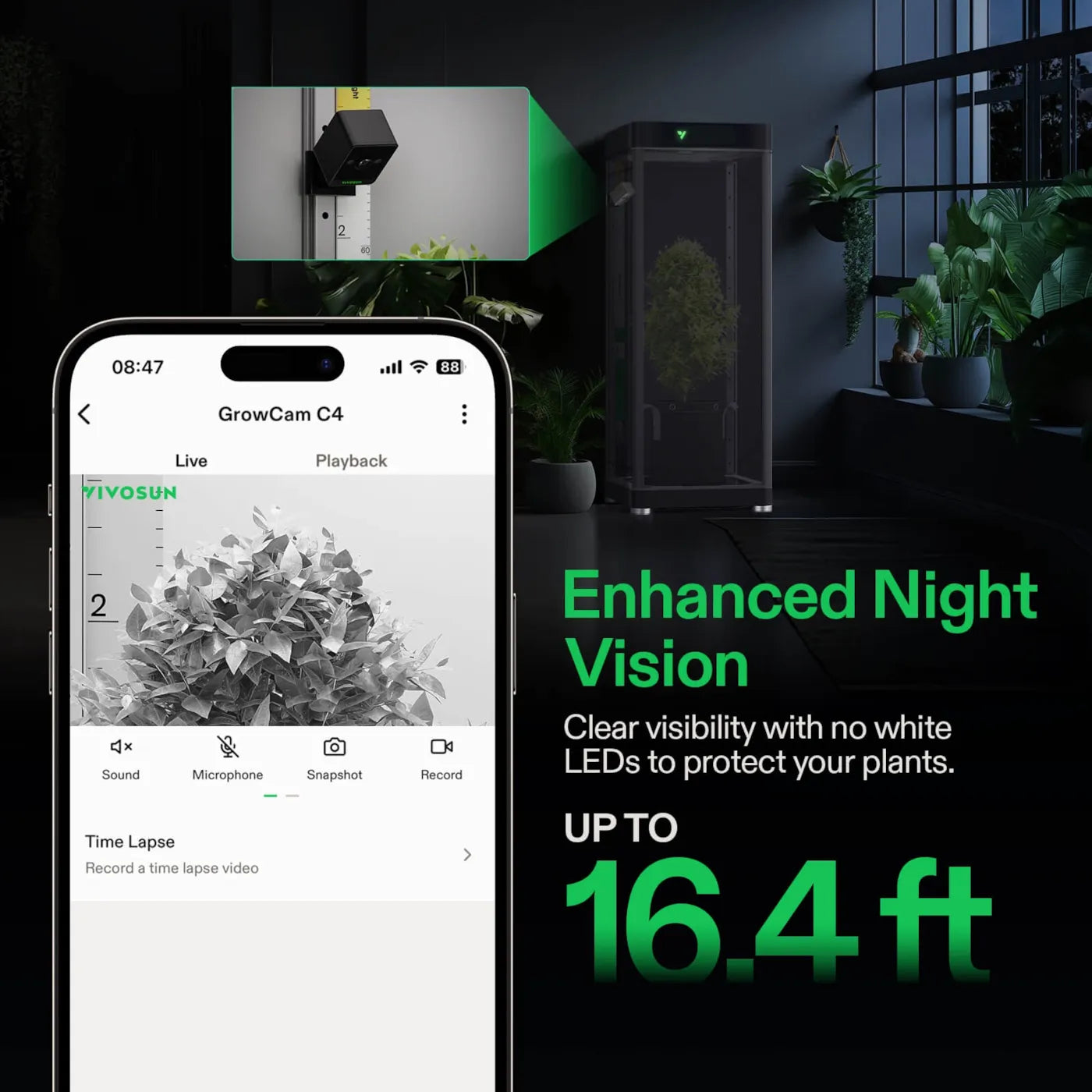 GrowCam C4, 2k QHD Wifi Camera