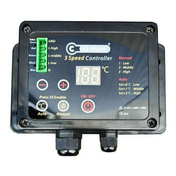 Airfan Hybrid Foam Box Fan Temp and speed fan controller