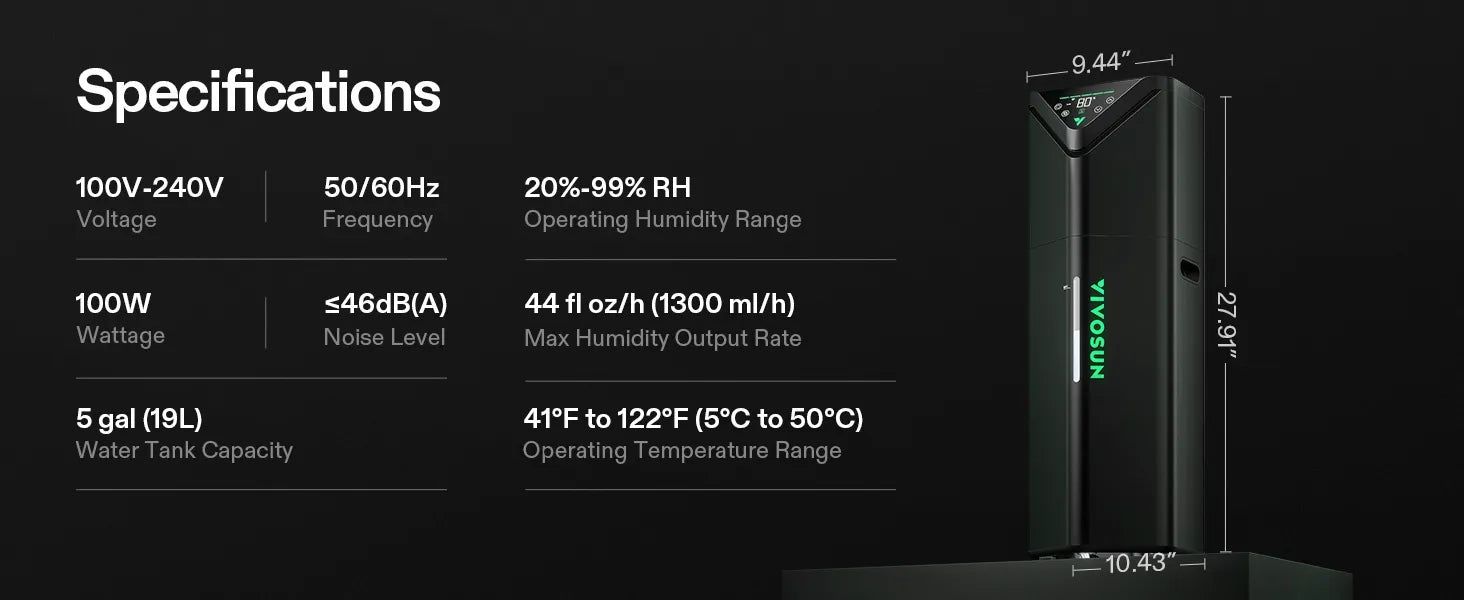 AeroStream H19 Intelligent Environmental 19L Humidifier