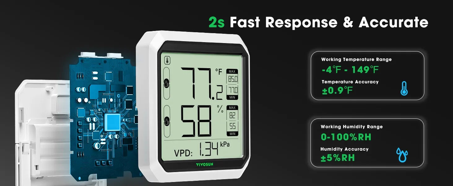 AeroLab THB1S Bluetooth Hygrometer Thermometer
