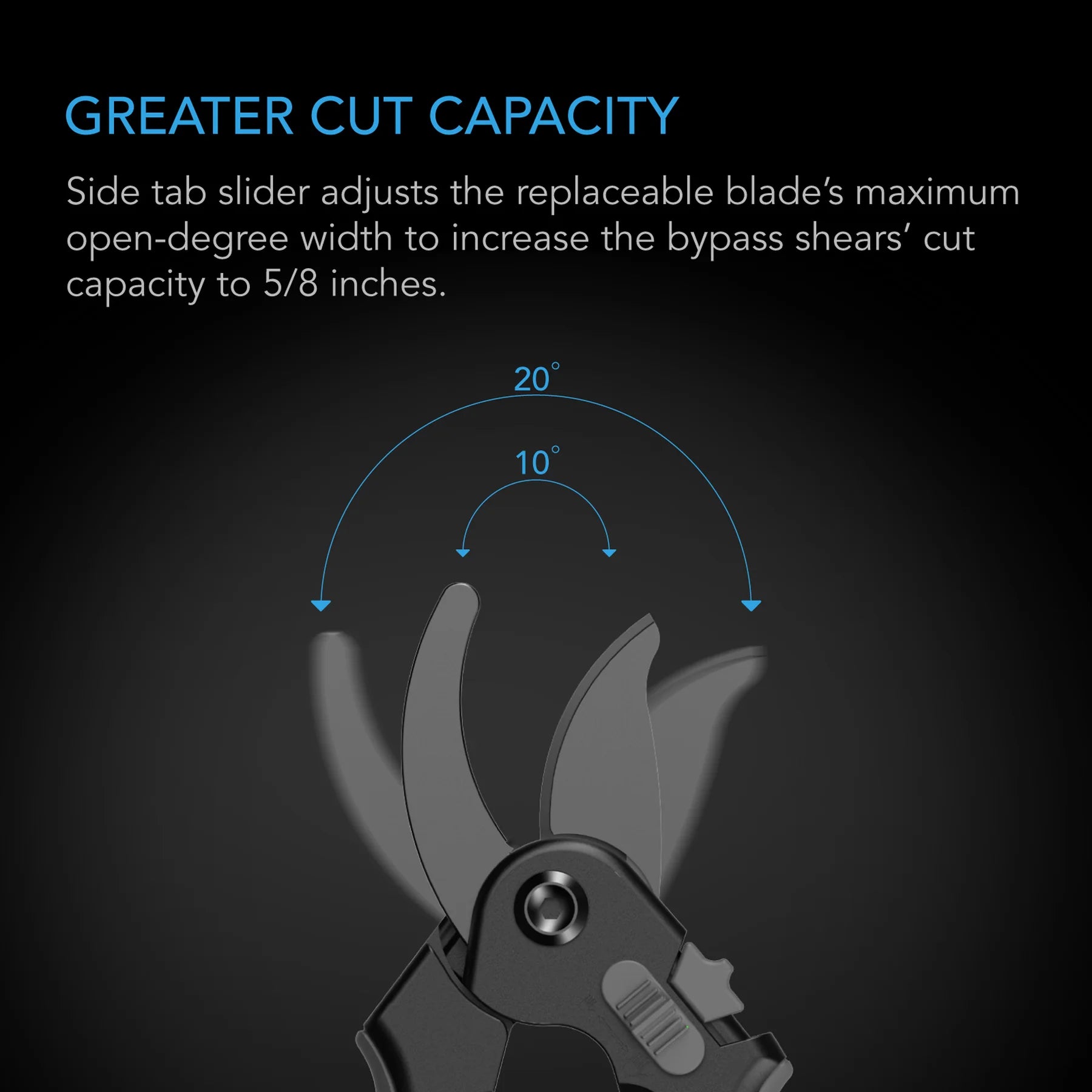 AC Infinity Stainless Steel Pruning Shear, 8” Bypass Blades