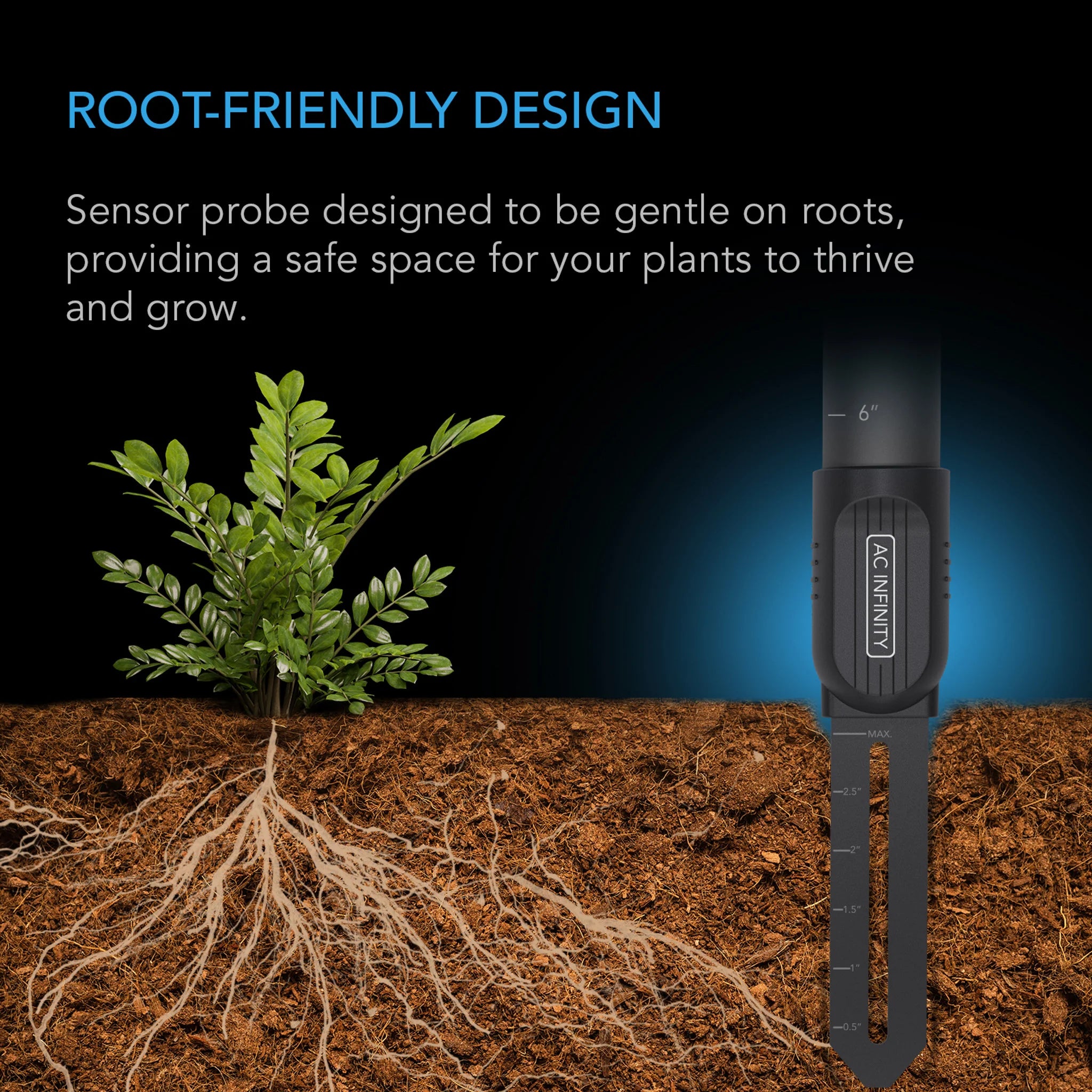 AC Infinity Soil Sensor Probe Exclusively for Controller AI+