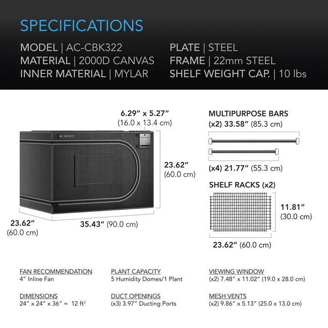 Cloudlab 322 Advance Propagation Grow Tent