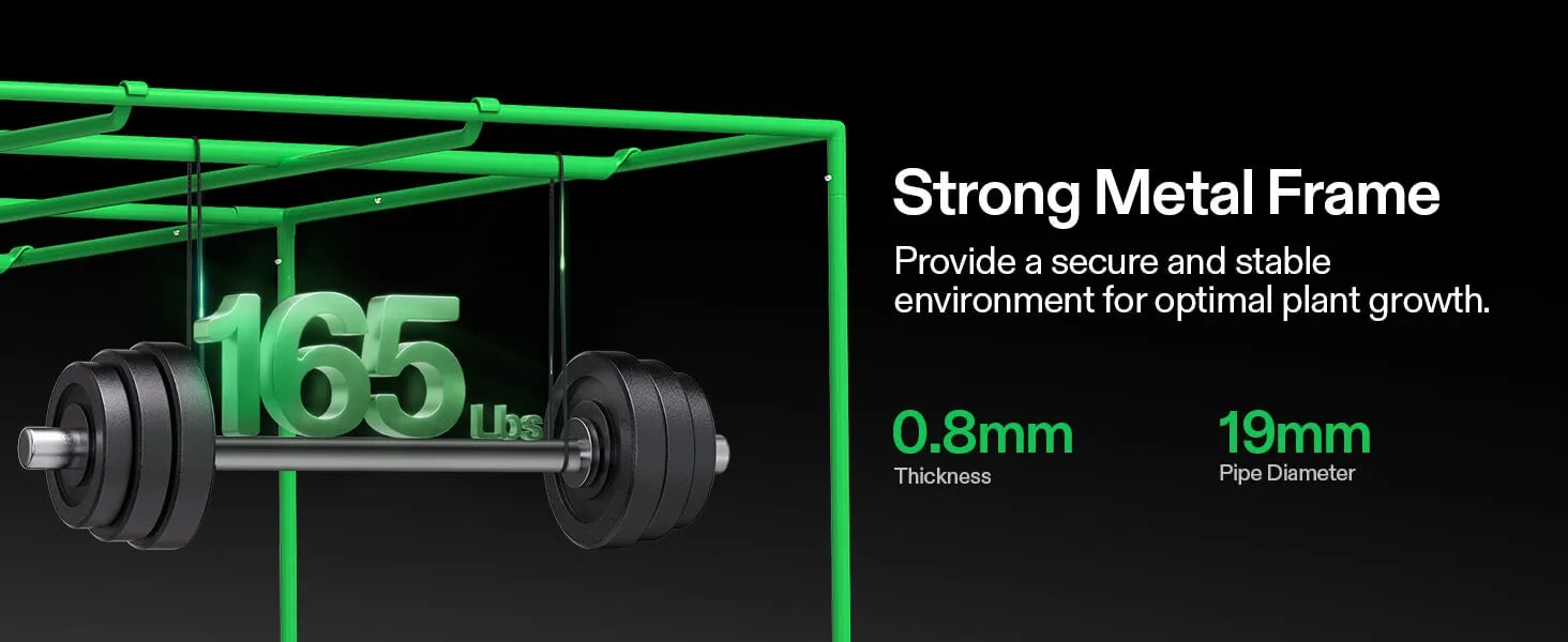 VIVOSUN Tent 1m x 1m x 2m (H) – 19mm