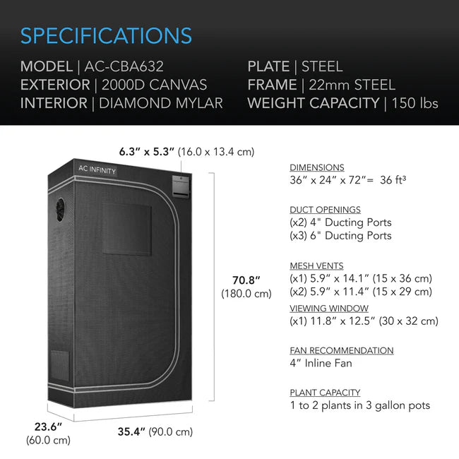 Cloudlab 632 Advance Grow Tent 3x2