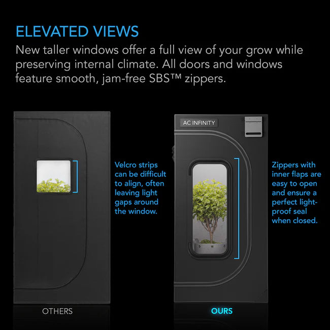 3x3 tent in cm Cloudlab 733 Advance Grow Tent 3X3, 90 x 90 x 180 cm