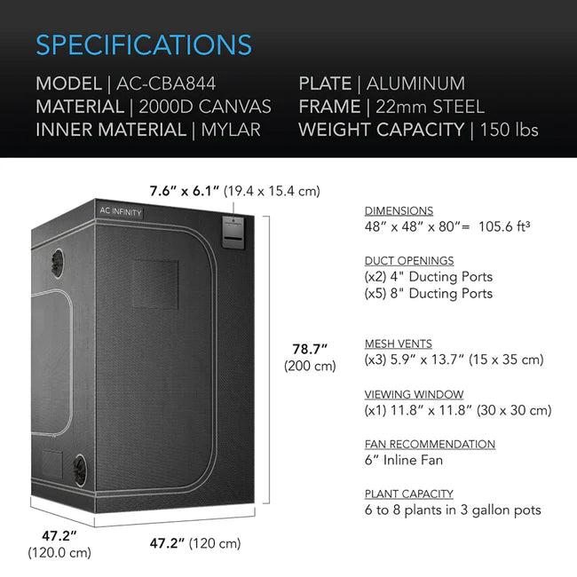 Cloudlab 844 Advance Grow Tent 4x4