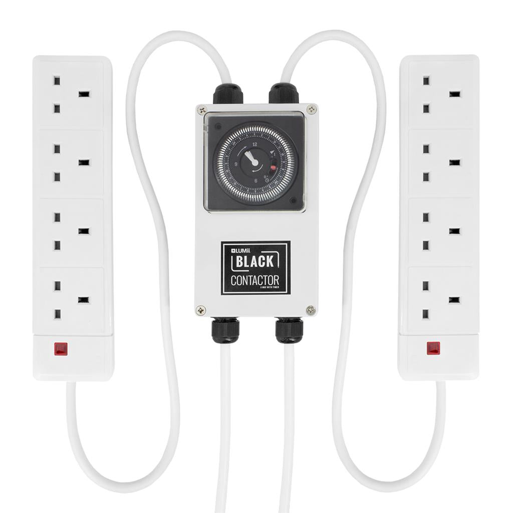 LUMii BLACK 8-Way Contactor Timer