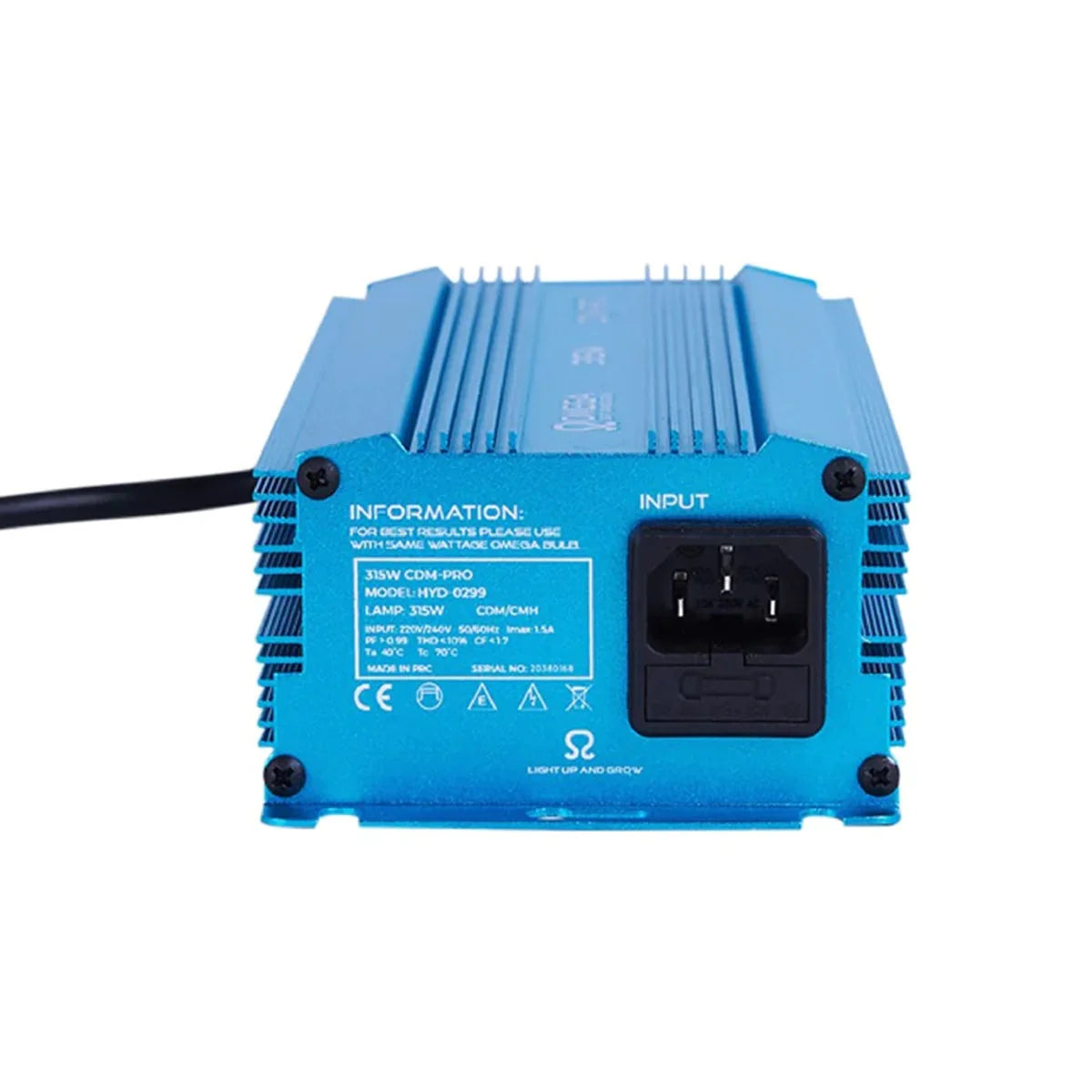 Omega 315W 240V Cdm Digital Ballast