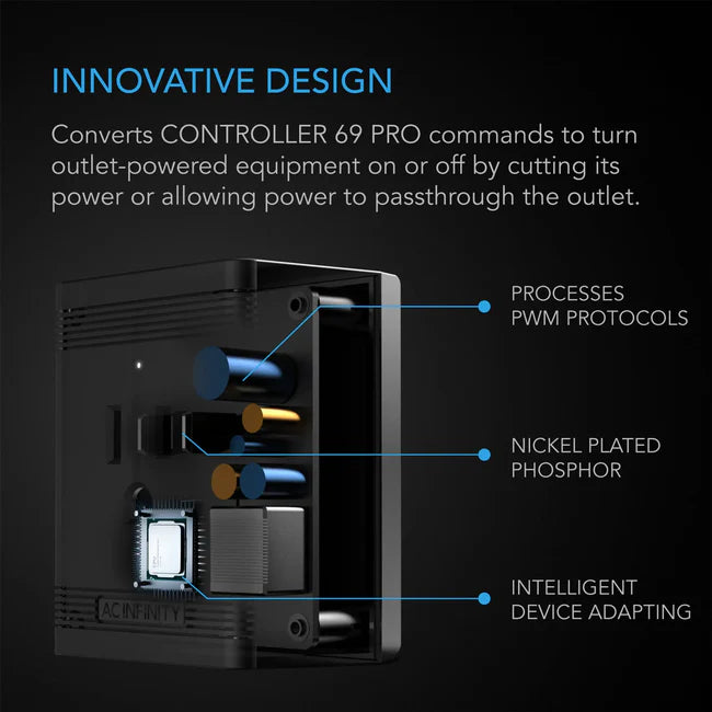 AC Infinity UIS Control Plug, for Outlet-Powered Equipment