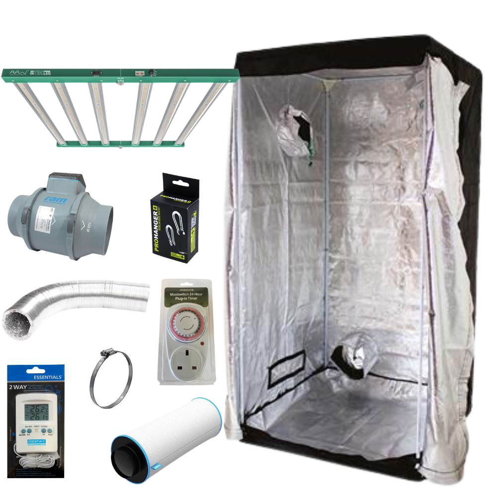 Lighthouse 1m Grow Tent Kit with Adjusta-Watt 720W LED + Full Extraction Kit