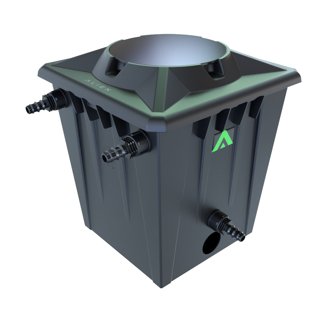 RDWC 20L Black Header Pot