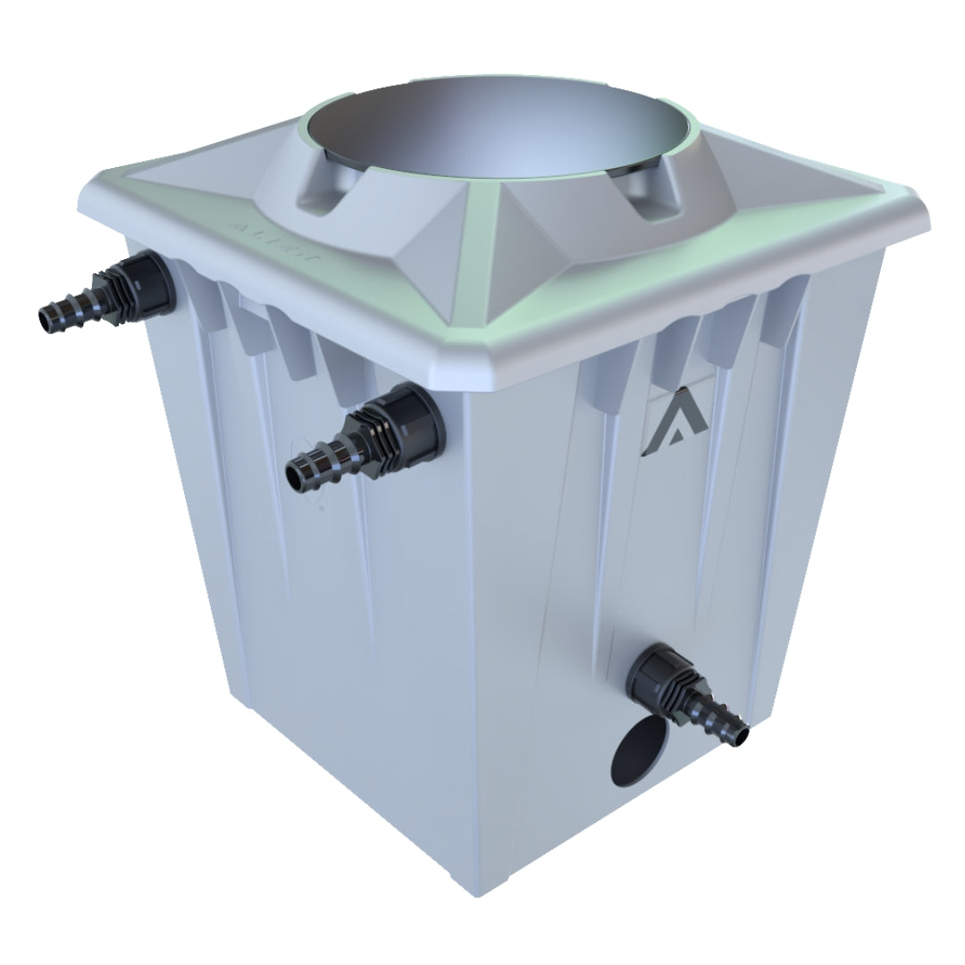 RDWC 20L Silver Header Pot