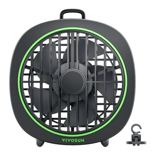 AeroWave D4, 4” Grow Tent Clip Fan with Detachable Hook