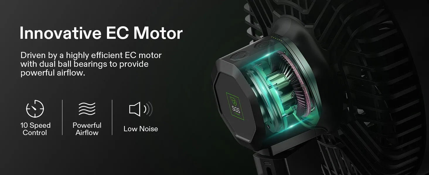 AeroWave E9 Premium Clip-on Fan