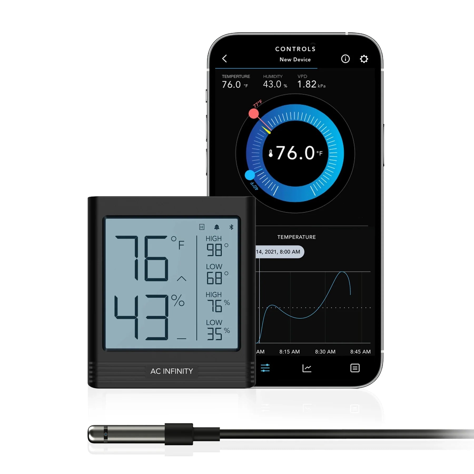 AC Infinity Cloudcom B1 Smart Thermo-Hygrometer