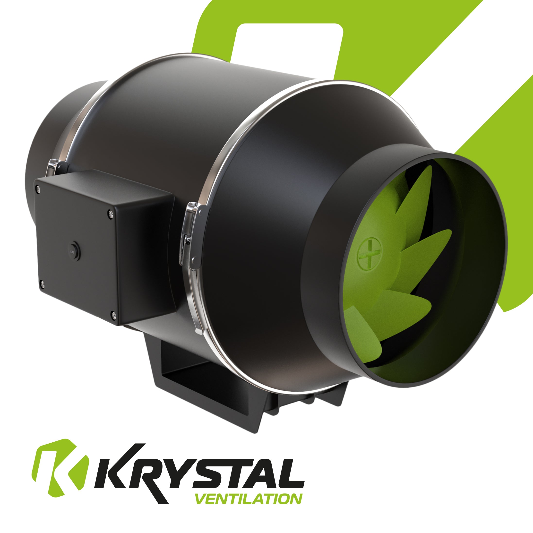 Krystal 5" Dual Speed Inline Fan