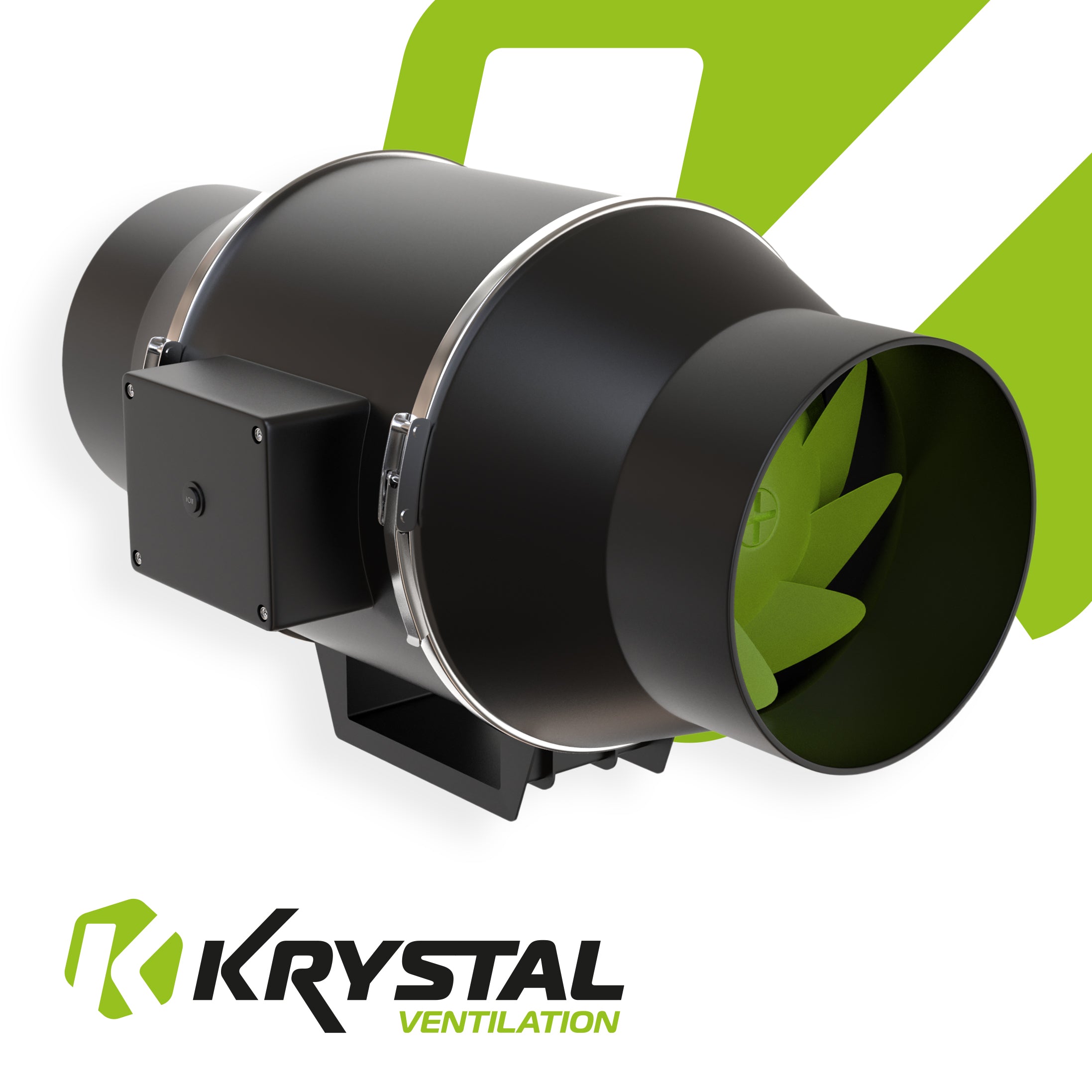 Krystal 5" Dual Speed Inline Fan